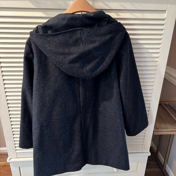 Old Navy Women's Black Hooded Coat - Picture 2 of 4